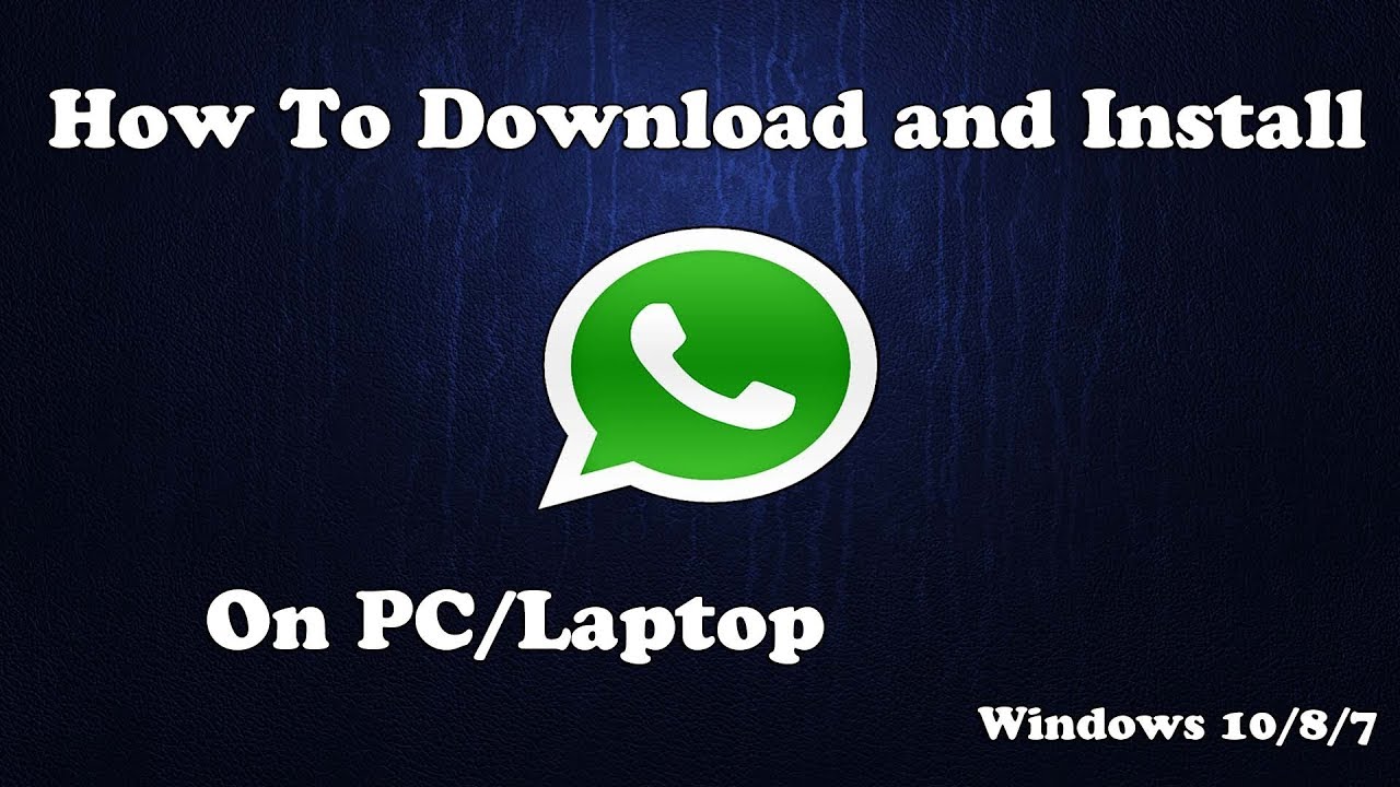 how to download whatsapp in desktop